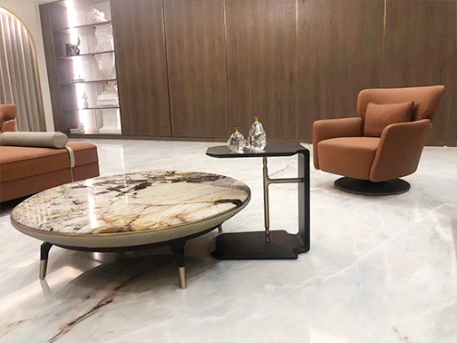 A different and interesting living room furniture set for villa