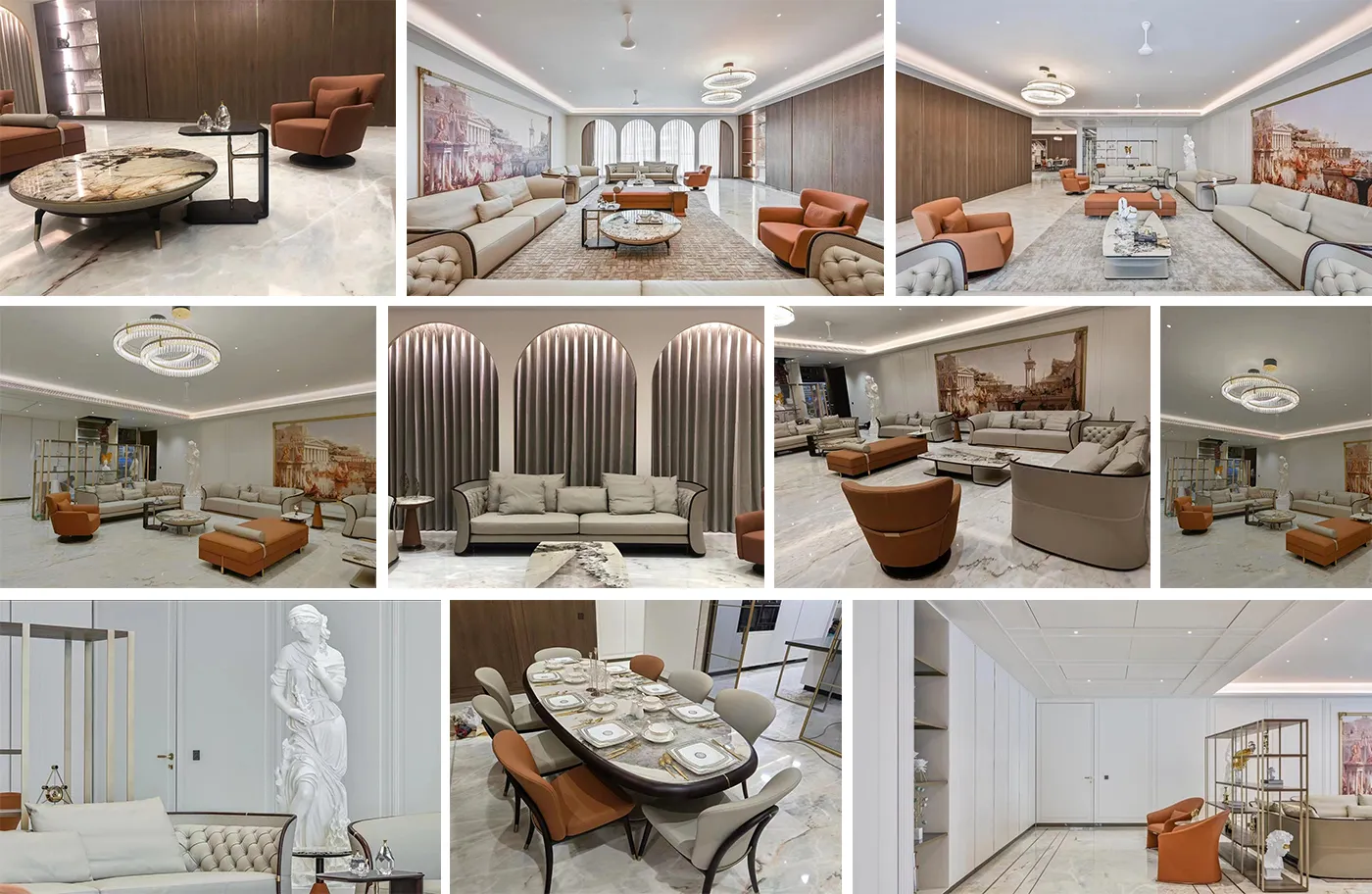 A different and interesting living room furniture set for  villa