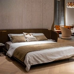 Luxury Modern Genuine Leather Bed