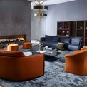 Living Room Modern Leather Sofa