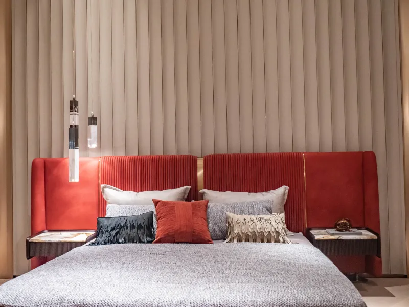 Custom Bedroom Furniture Leather Bed