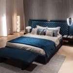 Luxury Modern Leather King Size Bed