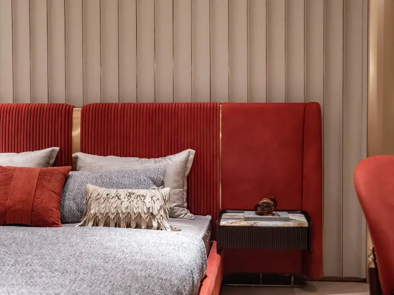 Custom Bedroom Furniture Leather Bed