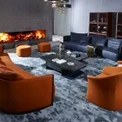 Living Room Modern Leather Sofa