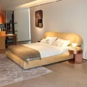 Home Custom Leather King Size Bed