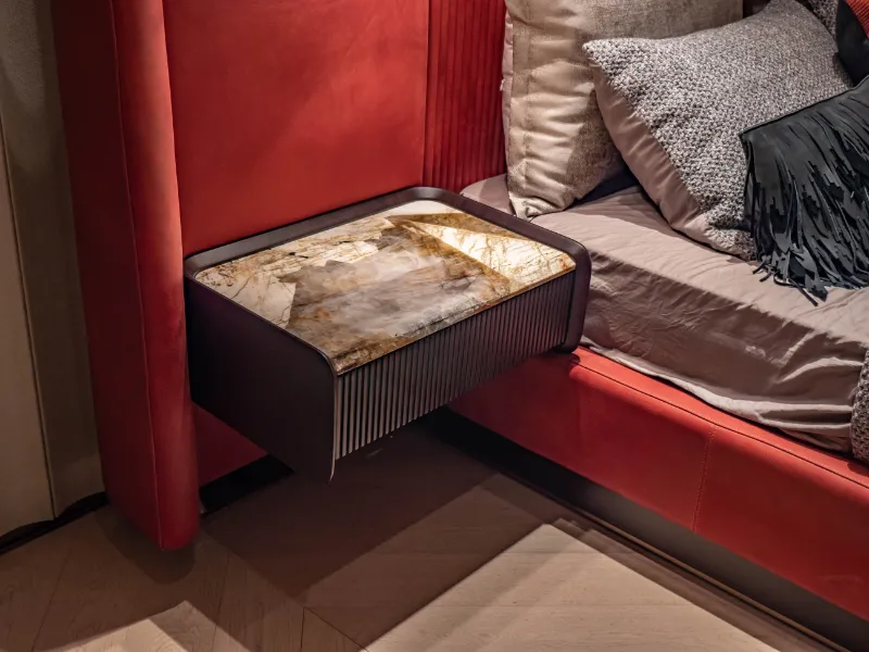 Custom Bedroom Furniture Leather Bed