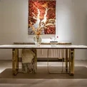 Customizable Italian Style Luxury Marble Dining Table