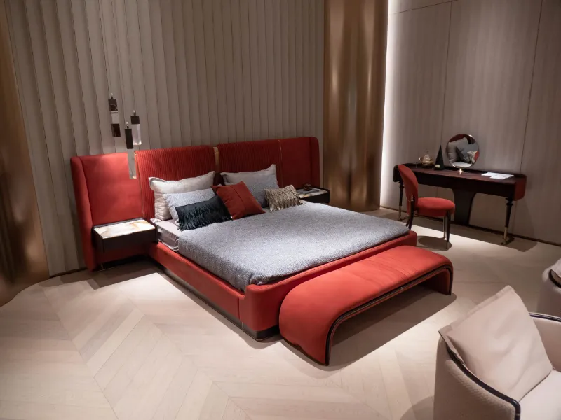 Custom Bedroom Furniture Leather Bed