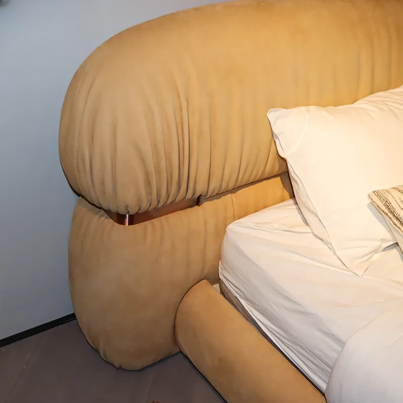 Home Custom Leather King Size Bed