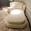 CONEMOON Modern Fabric Chaise Sofa