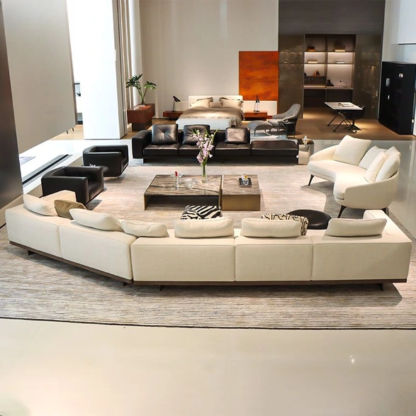 CONEMOON s6629 couches luxury fabric living room sofa