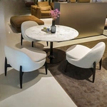 CONEMOON s6626 home furniture round marble table and chairs set