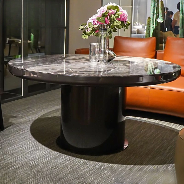 CONEMOON s6630d1bhome furniture round marble dining table
