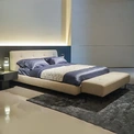 CONEMOON S3319B1 Double Leather Bed Camas