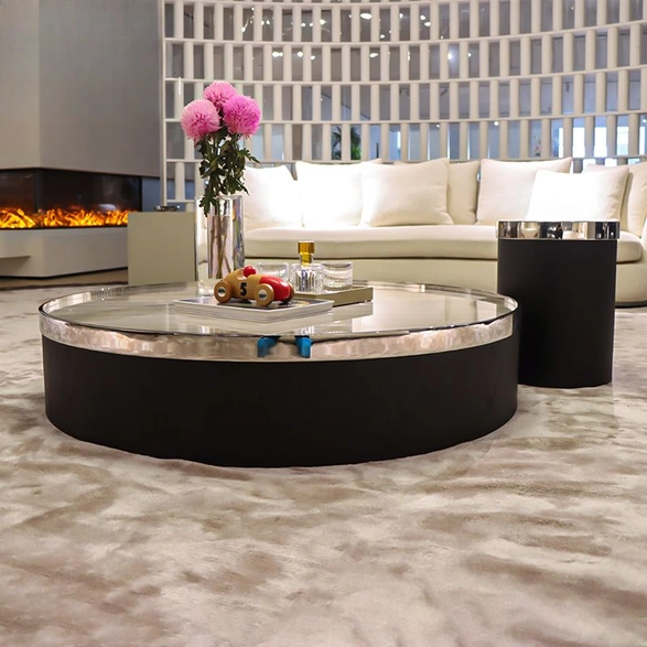 CONEMOON S309 Elegant round modern marble Coffee table