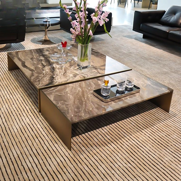 CONEMOON s313 square Centre Metal Coffee Tables
