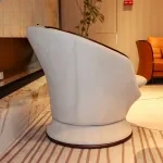 CONEMOON Luxury Leather Swivel Lounge Chair
