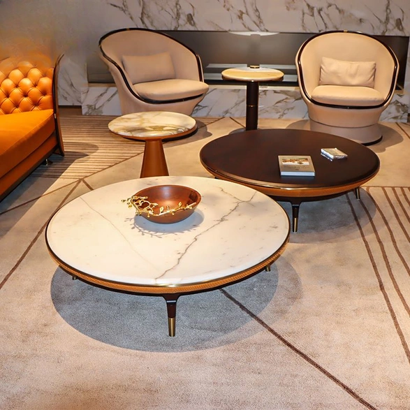 CONEMOON SM005-1 Marble Coffee Corner Table