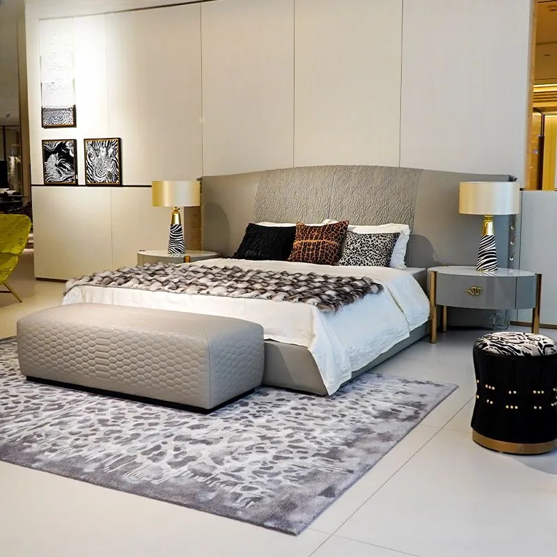CONEMOON S2007 Genuine Leather Comfortable BedRoom Bed