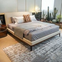 CONEMOON M9909B1 Genuine Leather King Size Bed