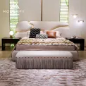 CONEMOON M9919B1 Elegant Murphy King Size Upholstered Bed