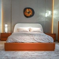 CONEMOON M9910B1 Modern King Size Leather UpHolstered Bed