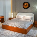 CONEMOON M9910B1 Modern King Size Leather UpHolstered Bed