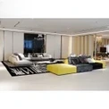 CONEMOON M9915 Sectional Genuine Leather Sofa Set