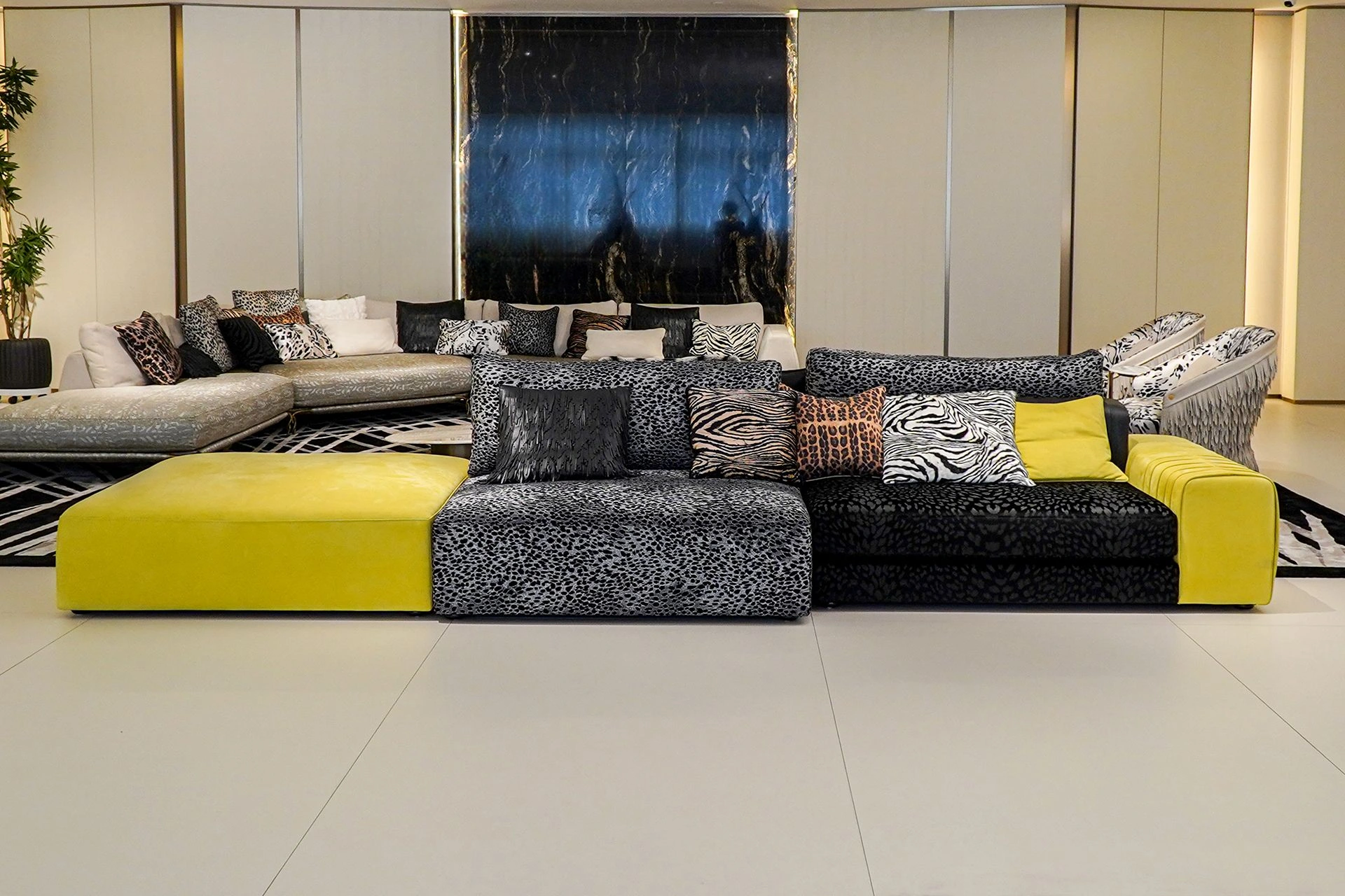 CONEMOON M9920 Leather Sectional Modular Sofa Set