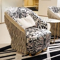 CONEMOON M9915SF13B Silk Metal Lounge Chair