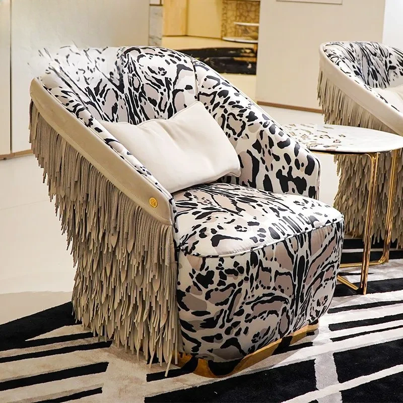 CONEMOON M9915SF13B Silk Metal Lounge Chair