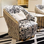 CONEMOON M9915SF13B Silk Metal Lounge Chair