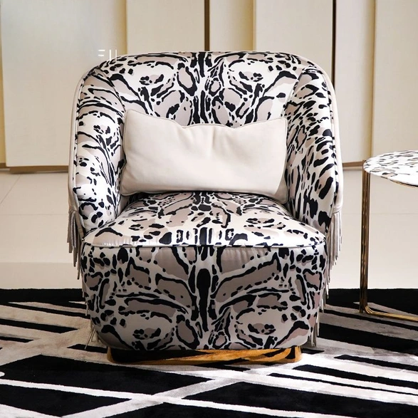 CONEMOON M9915SF13B Silk Metal Lounge Chair