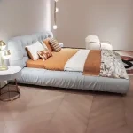 CONEMOON V2212B1 King Size Leather Bedroom Furniture Bed