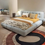 CONEMOON V2212B1 King Size Leather Bedroom Furniture Bed