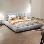 CONEMOON V2212B1 King Size Leather Bedroom Furniture Bed