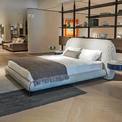 CONEMOON V2221B2 Fabric Queen Size Upholstered Beds