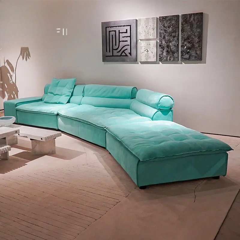 CONEMOON V2228 Corner Leather Module Sofa Set