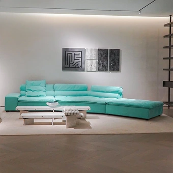 CONEMOON V2228 Corner Leather Module Sofa Set