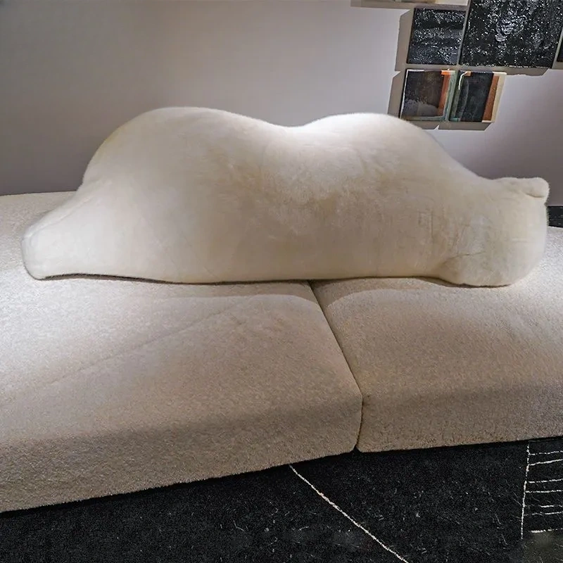 CONEMOON Polar Bear Textured Fabric Sofa Set