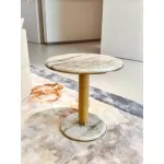 M7705H3-3 Elegant Marble - topped Round Tea Table