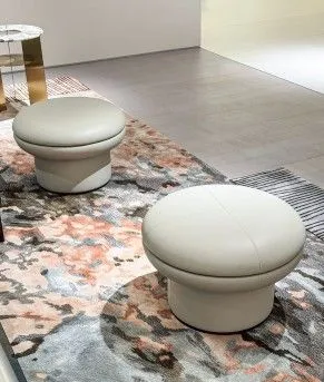 M7710SF11 Drum Stool: Elegant & Compact Seating with Timeless Appeal