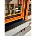 M7705H33 Glossy - grain & Mahogany Tea Hall Cabinet