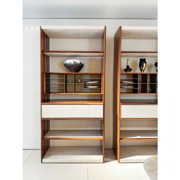 M7705H33 Glossy - grain & Mahogany Tea Hall Cabinet