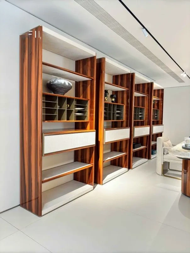 M7705H33 Glossy - grain & Mahogany Tea Hall Cabinet