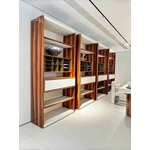 M7705H33 Glossy - grain & Mahogany Tea Hall Cabinet