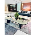 M7707H2B Exquisite - shadow Luxury - elegance Oval Coffee Table