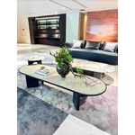 M7707H2B Exquisite - shadow Luxury - elegance Oval Coffee Table