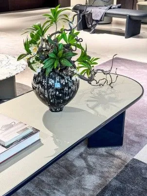 M7707H2B Exquisite - shadow Luxury - elegance Oval Coffee Table