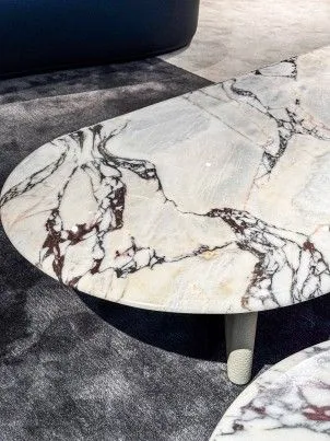 M7707H2 Cloud - pattern Elegant - stone Oval Tea Table